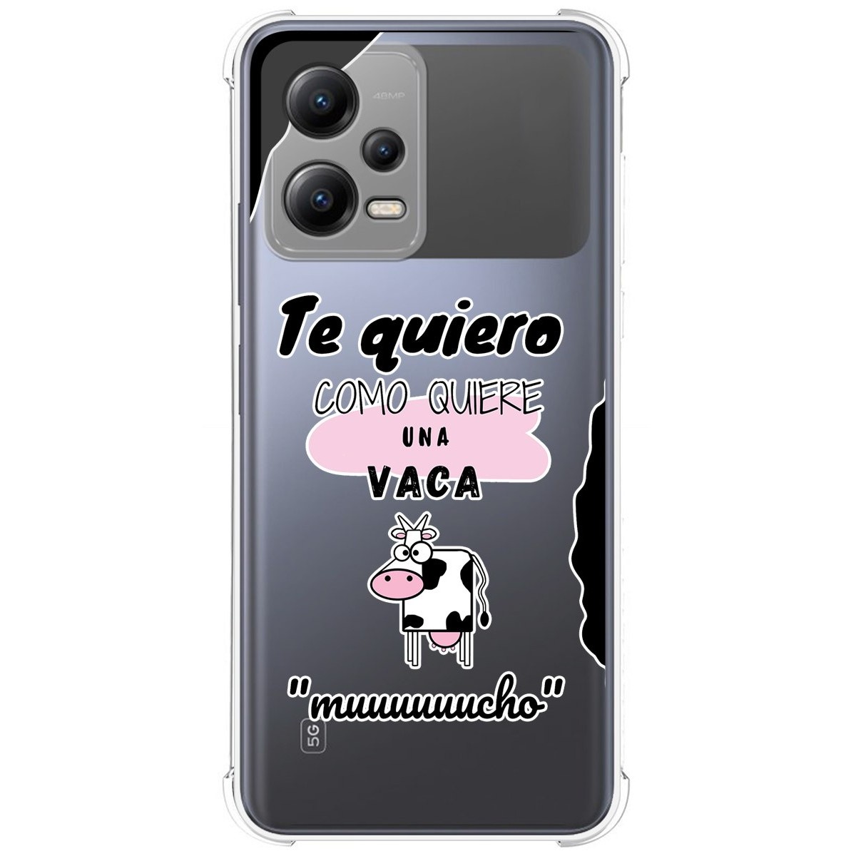 Funda Silicona Antigolpes compatible con Xiaomi POCO X5 5G diseño Vaca Dibujos