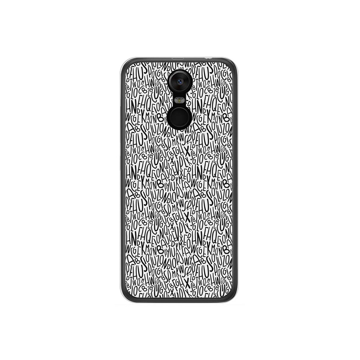 Funda Gel Tpu para Oukitel C8 Diseño Letras Dibujos