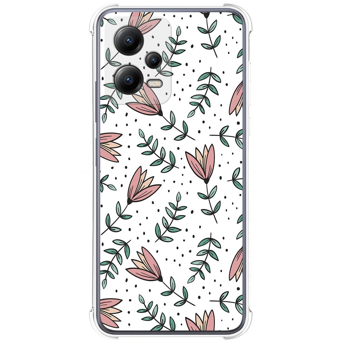Funda Silicona Antigolpes compatible con Xiaomi POCO X5 5G diseño Flores 01 Dibujos