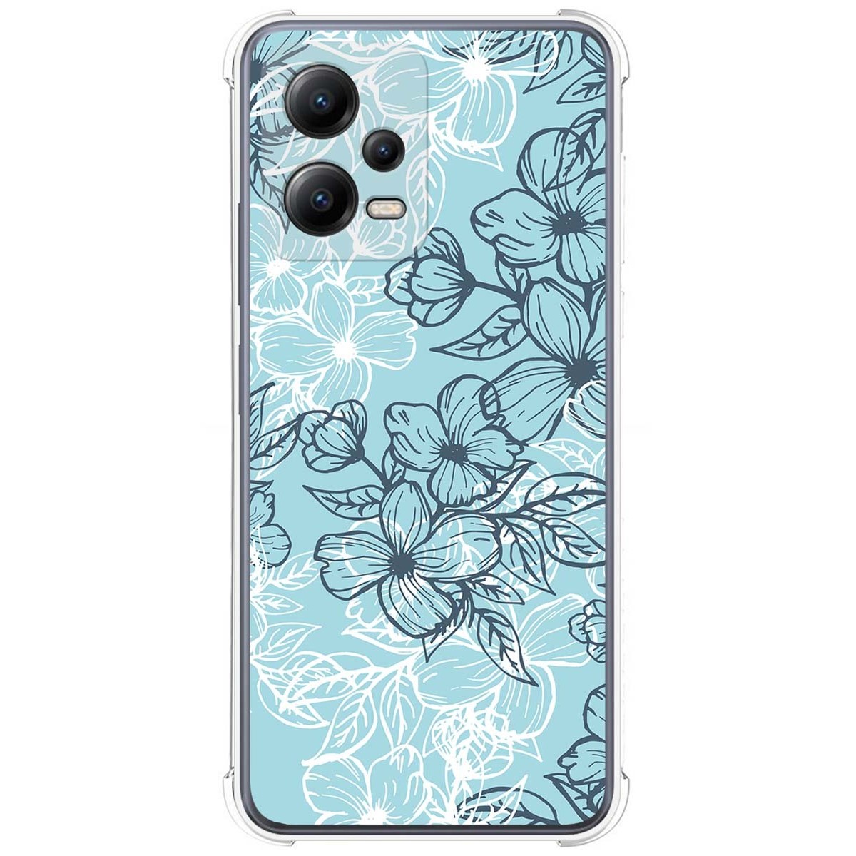 Funda Silicona Antigolpes compatible con Xiaomi POCO X5 5G diseño Flores 03 Dibujos