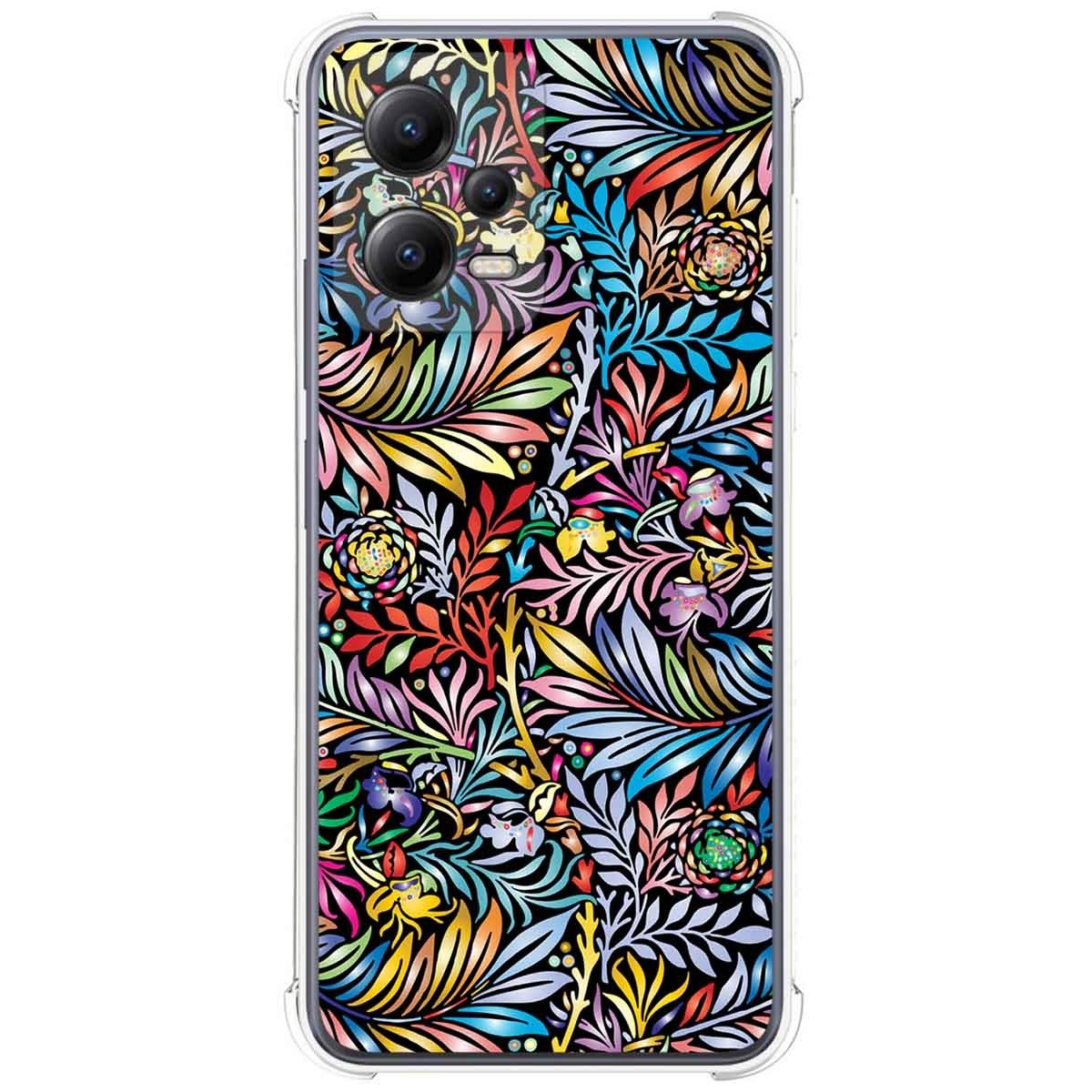 Funda Silicona Antigolpes compatible con Xiaomi POCO X5 5G diseño Flores 04 Dibujos