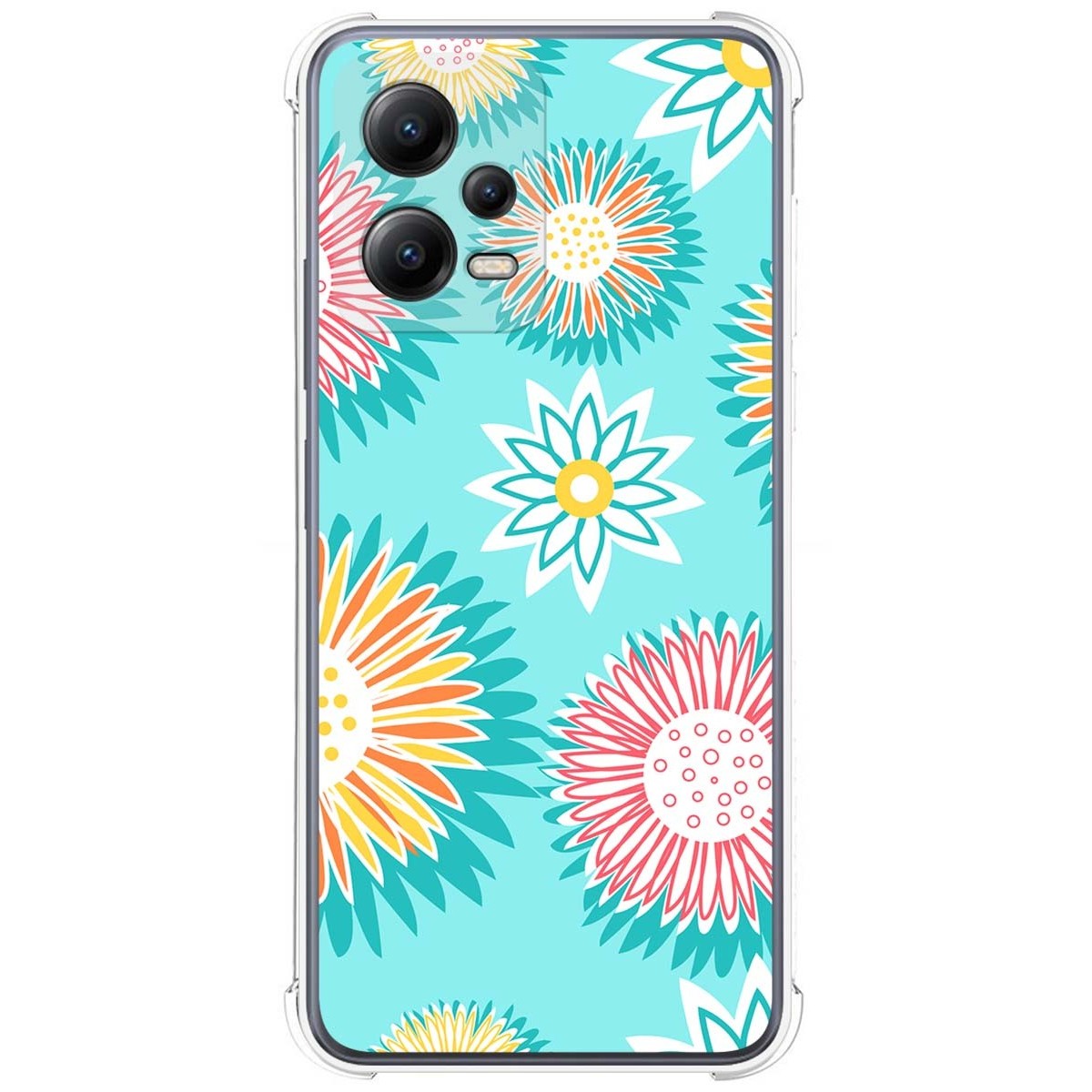 Funda Silicona Antigolpes compatible con Xiaomi POCO X5 5G diseño Flores 05 Dibujos