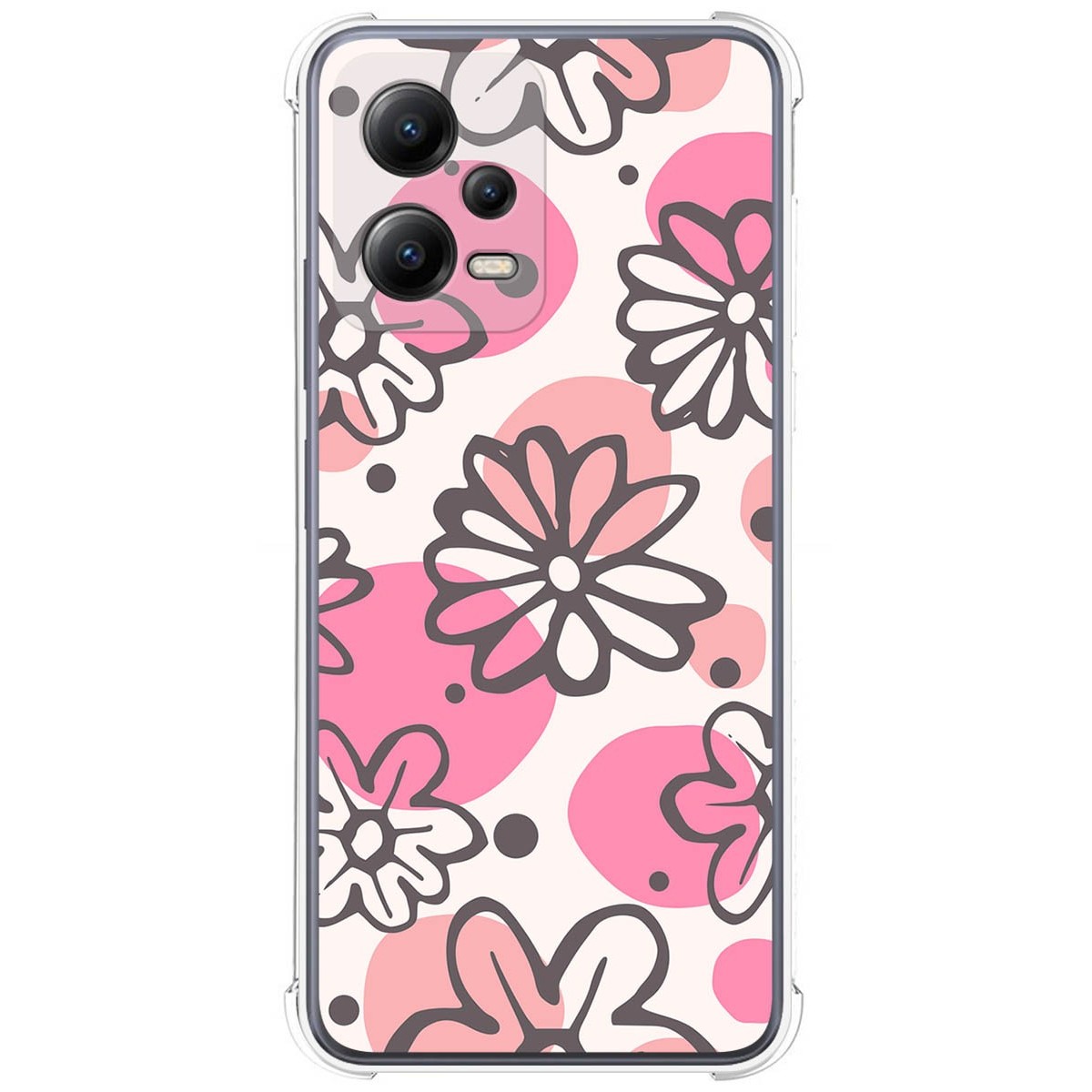 Funda Silicona Antigolpes compatible con Xiaomi POCO X5 5G diseño Flores 09 Dibujos