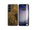 Funda Silicona Transparente para Samsung Galaxy S23 5G diseño Hojas Dibujos