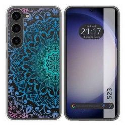 Funda Silicona Transparente para Samsung Galaxy S23 5G diseño Mandala Dibujos