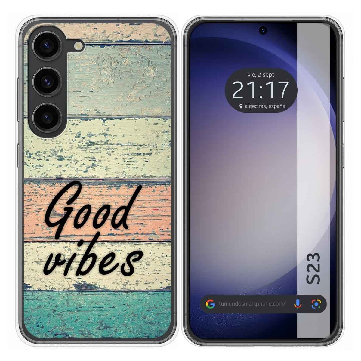 Funda Silicona para Samsung Galaxy S23 5G diseño Madera 01 Dibujos