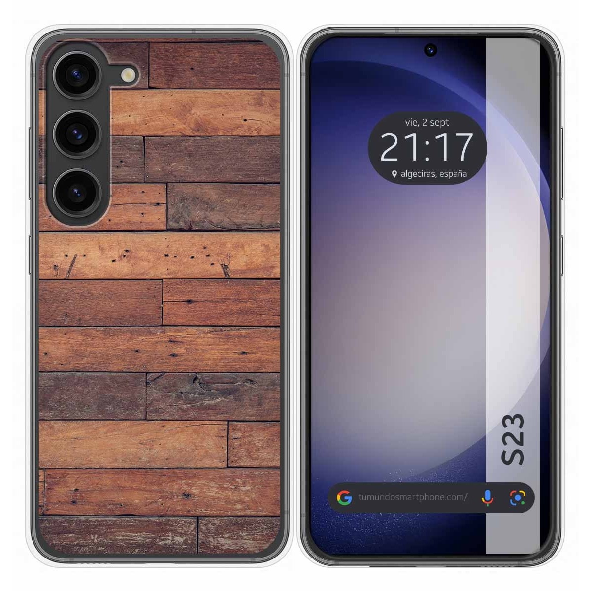 Funda Silicona para Samsung Galaxy S23 5G diseño Madera 03 Dibujos