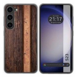 Funda Silicona para Samsung Galaxy S23 5G diseño Madera 05 Dibujos