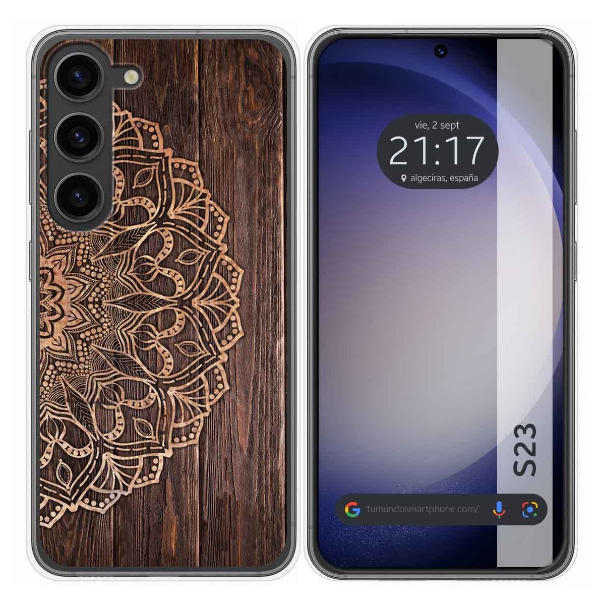 Funda Silicona para Samsung Galaxy S23 5G diseño Madera 06 Dibujos