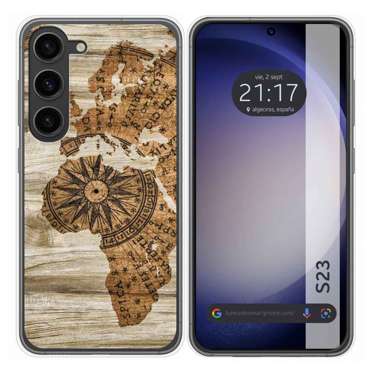 Funda Silicona para Samsung Galaxy S23 5G diseño Madera 07 Dibujos