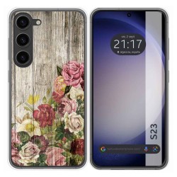 Funda Silicona para Samsung Galaxy S23 5G diseño Madera 08 Dibujos