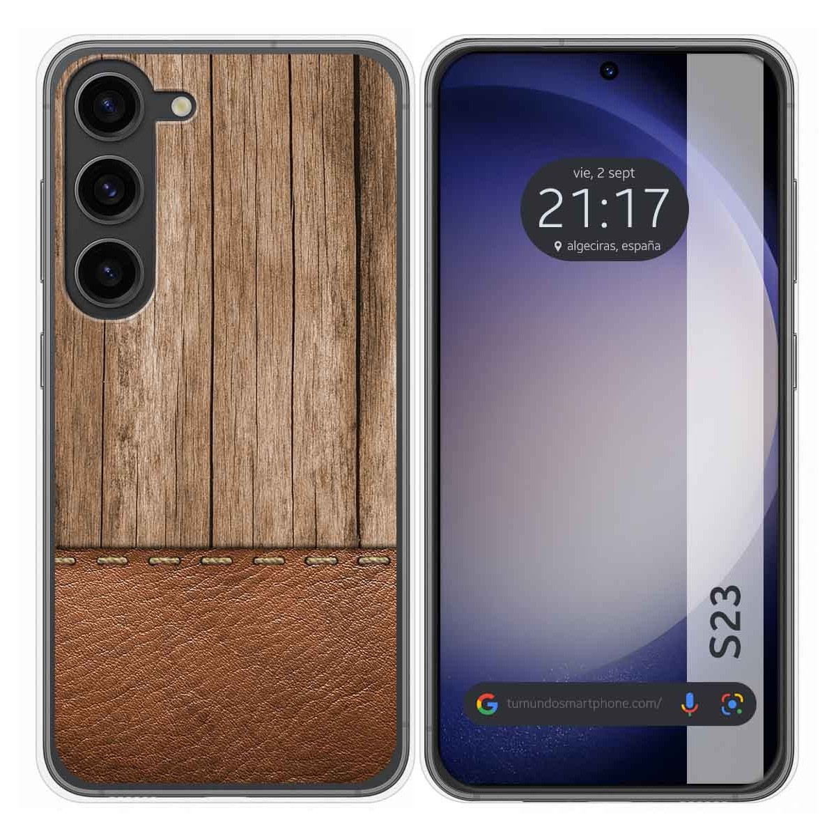 Funda Silicona para Samsung Galaxy S23 5G diseño Madera 09 Dibujos