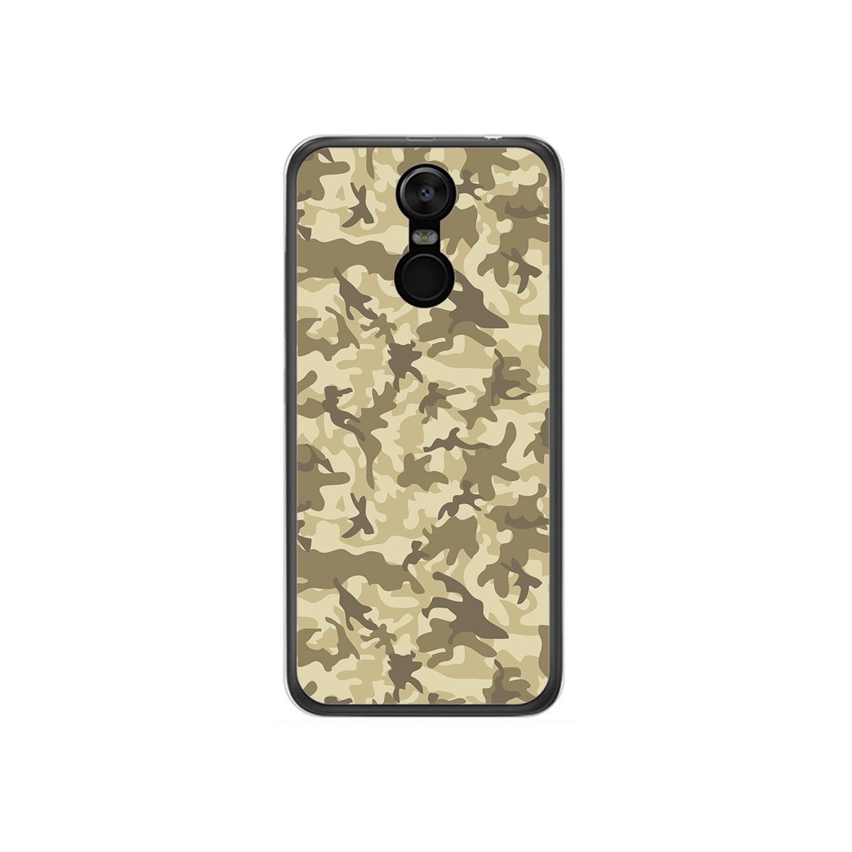 Funda Gel Tpu para Oukitel C8 Diseño Sand Camuflaje Dibujos
