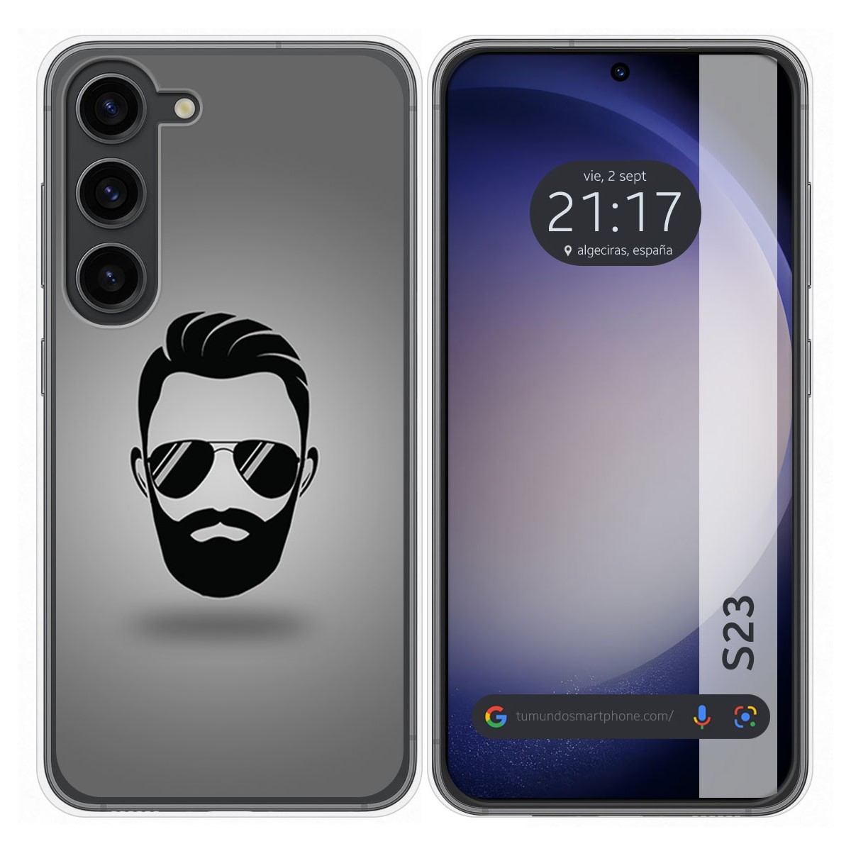 Funda Silicona para Samsung Galaxy S23 5G diseño Barba Dibujos