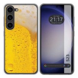 Funda Silicona para Samsung Galaxy S23 5G diseño Cerveza Dibujos