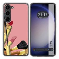 Funda Silicona para Samsung Galaxy S23 5G diseño Brochas Dibujos