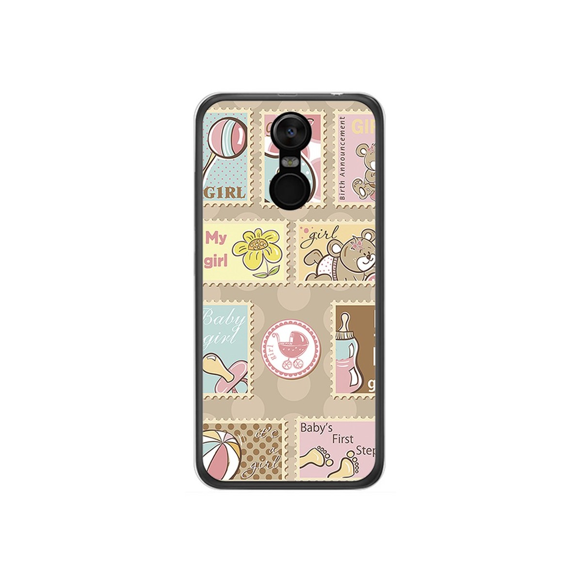 Funda Gel Tpu para Oukitel C8 Diseño Sellos Dibujos
