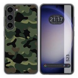 Funda Silicona para Samsung Galaxy S23 5G diseño Camuflaje Dibujos