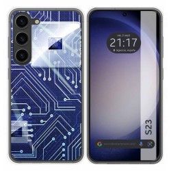 Funda Silicona para Samsung Galaxy S23 5G diseño Circuito Dibujos