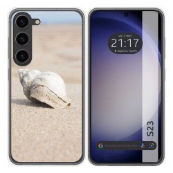 Funda Silicona para Samsung Galaxy S23 5G diseño Concha Dibujos