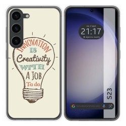 Funda Silicona para Samsung Galaxy S23 5G diseño Creativity Dibujos