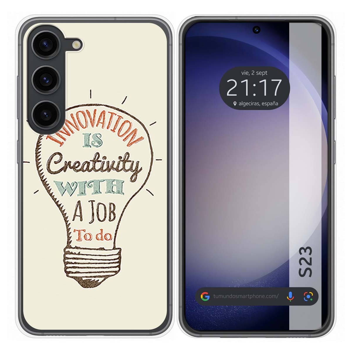 Funda Silicona para Samsung Galaxy S23 5G diseño Creativity Dibujos