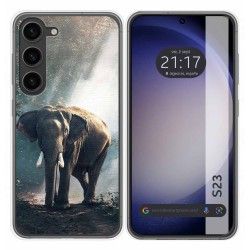 Funda Silicona para Samsung Galaxy S23 5G diseño Elefante Dibujos