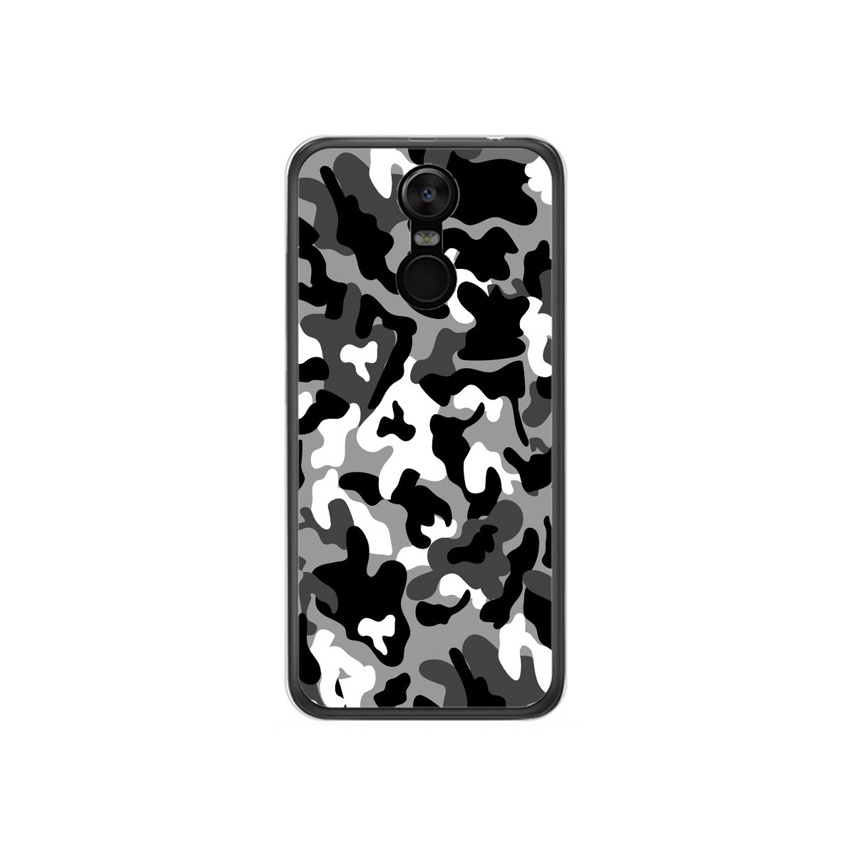 Funda Gel Tpu para Oukitel C8 Diseño Snow Camuflaje Dibujos