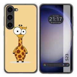 Funda Silicona para Samsung Galaxy S23 5G diseño Jirafa Dibujos