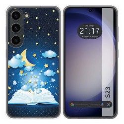 Funda Silicona para Samsung Galaxy S23 5G diseño Libro Cuentos Dibujos