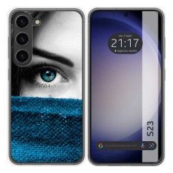 Funda Silicona para Samsung Galaxy S23 5G diseño Ojo Dibujos