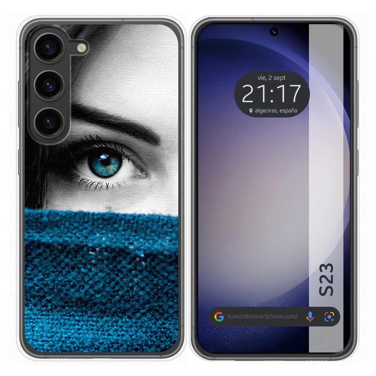 Funda Silicona para Samsung Galaxy S23 5G diseño Ojo Dibujos