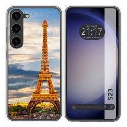 Funda Silicona para Samsung Galaxy S23 5G diseño Paris Dibujos