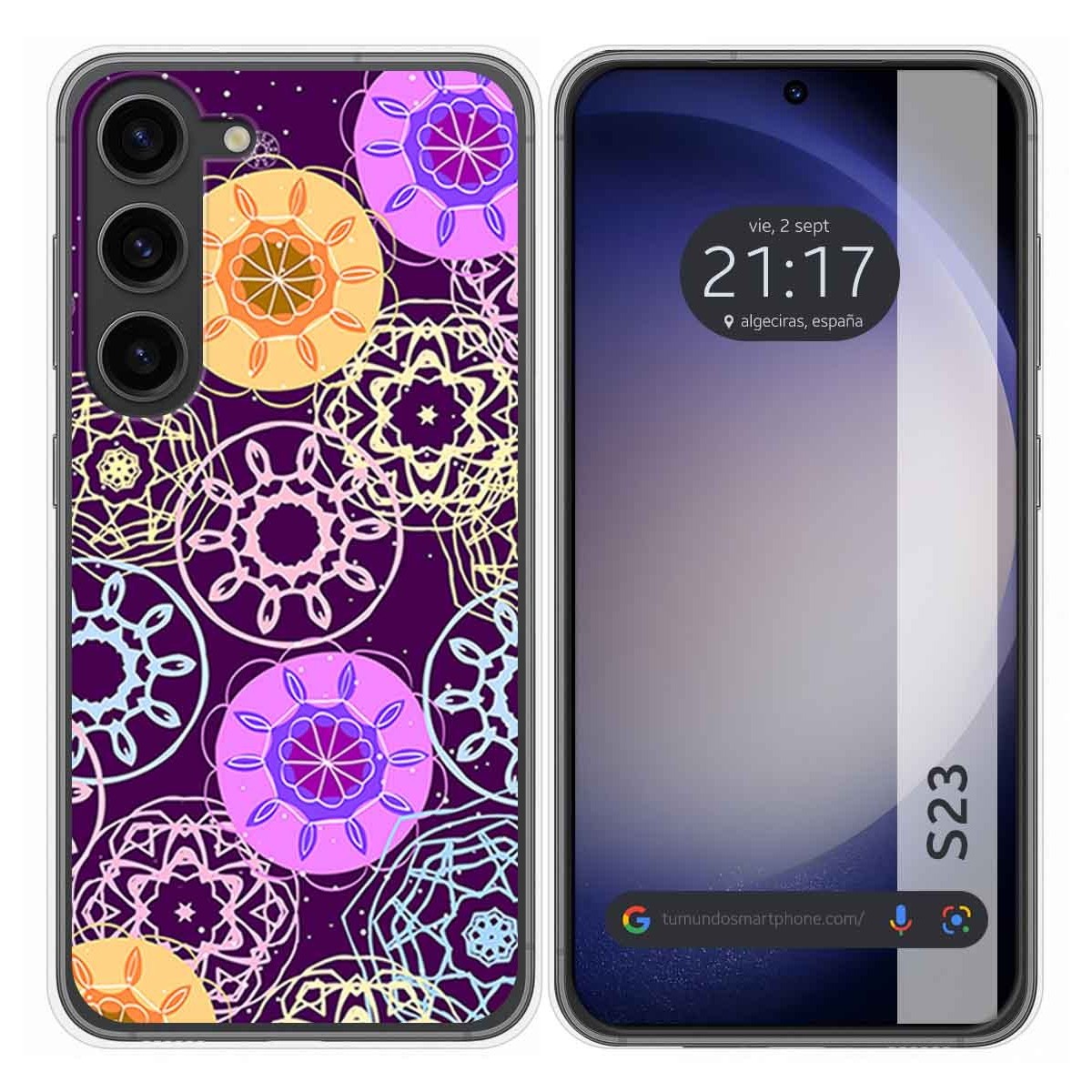 Funda Silicona para Samsung Galaxy S23 5G diseño Radial Dibujos