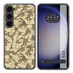 Funda Silicona para Samsung Galaxy S23 5G diseño Sand Camuflaje Dibujos