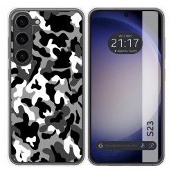 Funda Silicona para Samsung Galaxy S23 5G diseño Snow Camuflaje Dibujos