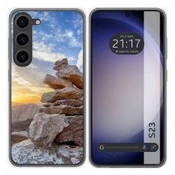 Funda Silicona para Samsung Galaxy S23 5G diseño Sunset Dibujos