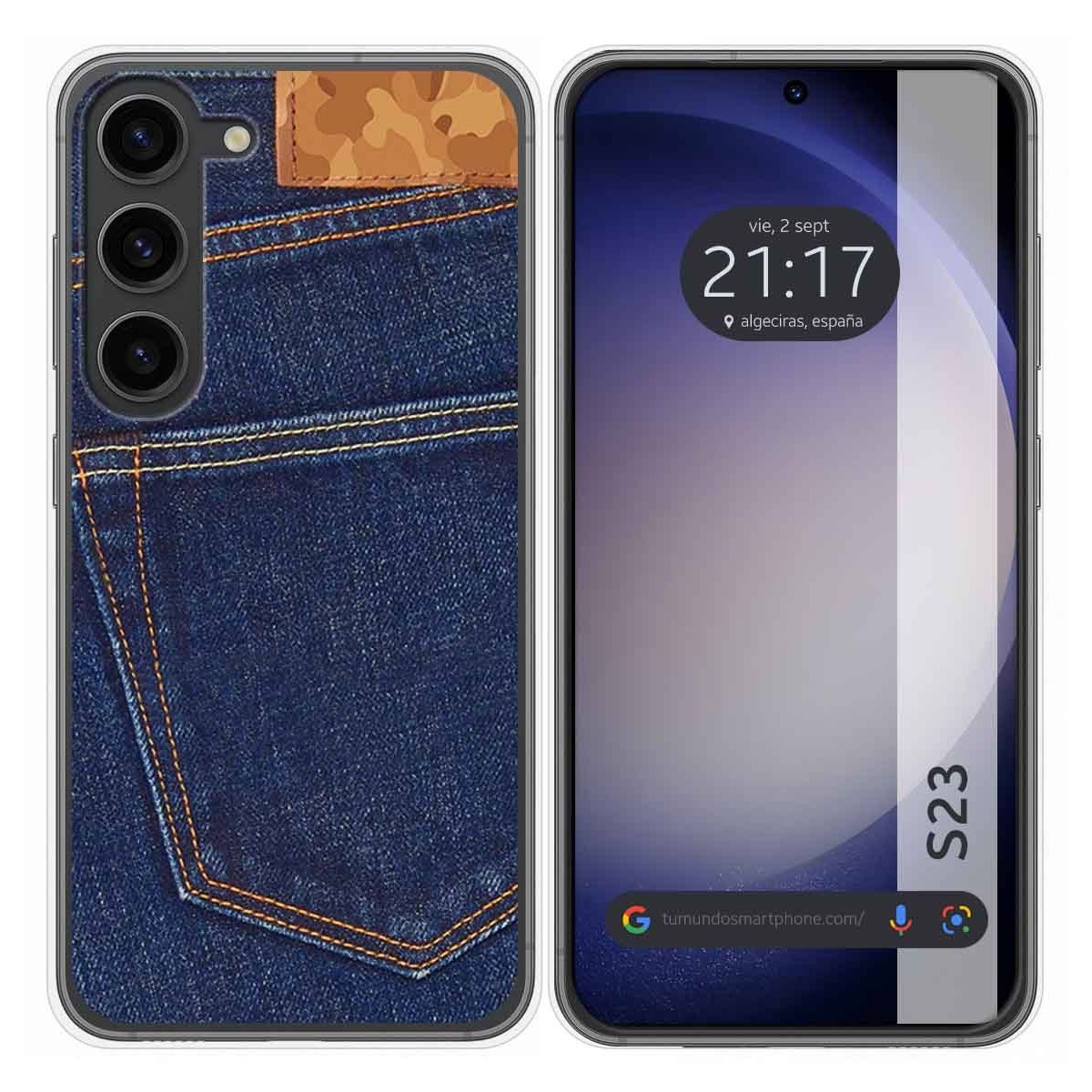 Funda Silicona para Samsung Galaxy S23 5G diseño Vaquero Dibujos