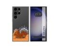 Funda Silicona Transparente para Samsung Galaxy S23 Ultra 5G diseño Bufalo Dibujos