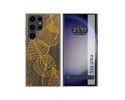 Funda Silicona Transparente para Samsung Galaxy S23 Ultra 5G diseño Hojas Dibujos