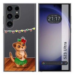 Funda Silicona Transparente para Samsung Galaxy S23 Ultra 5G diseño Suricata Dibujos