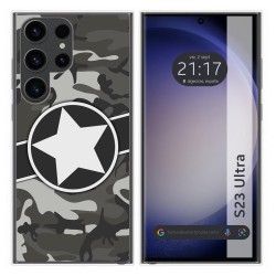 Funda Silicona para Samsung Galaxy S23 Ultra 5G diseño Camuflaje 02 Dibujos