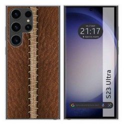 Funda Silicona para Samsung Galaxy S23 Ultra 5G diseño Cuero 01 Dibujos