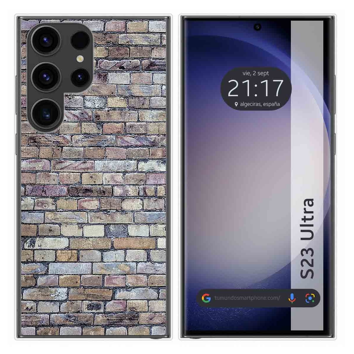 Funda Silicona para Samsung Galaxy S23 Ultra 5G diseño Ladrillo 02 Dibujos