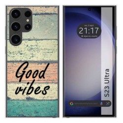 Funda Silicona para Samsung Galaxy S23 Ultra 5G diseño Madera 01 Dibujos