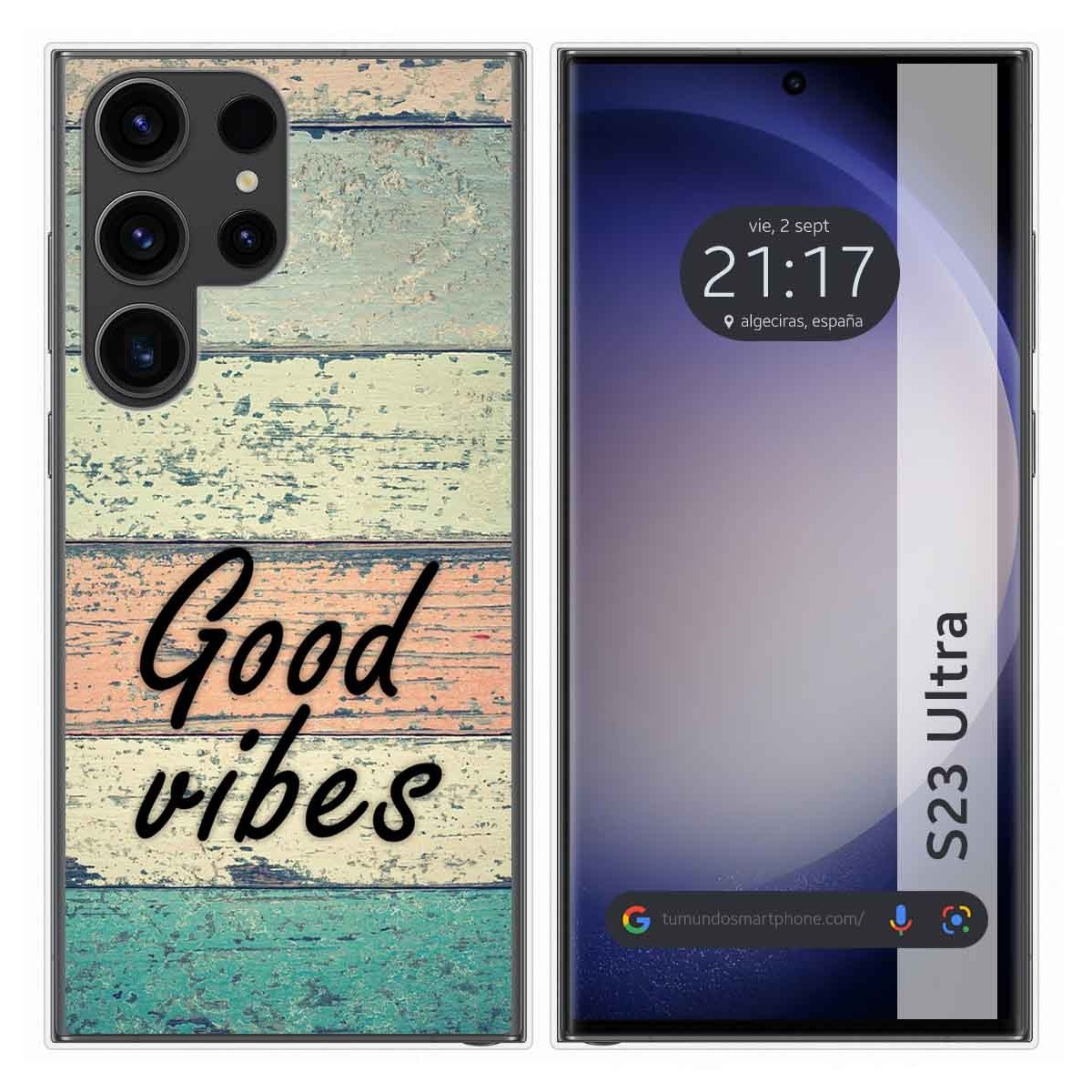 Funda Silicona para Samsung Galaxy S23 Ultra 5G diseño Madera 01 Dibujos