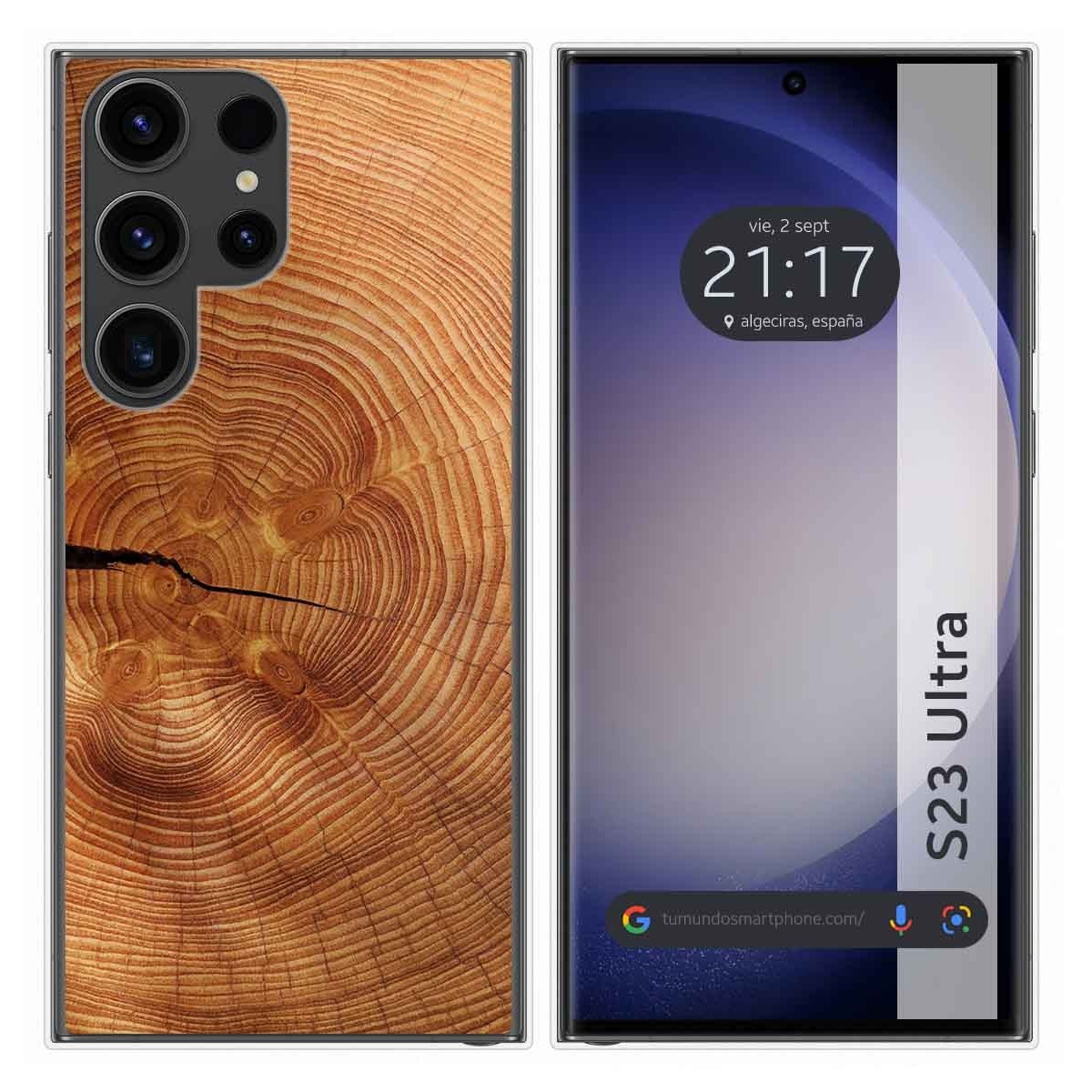 Funda Silicona para Samsung Galaxy S23 Ultra 5G diseño Madera 04 Dibujos