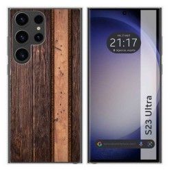 Funda Silicona para Samsung Galaxy S23 Ultra 5G diseño Madera 05 Dibujos