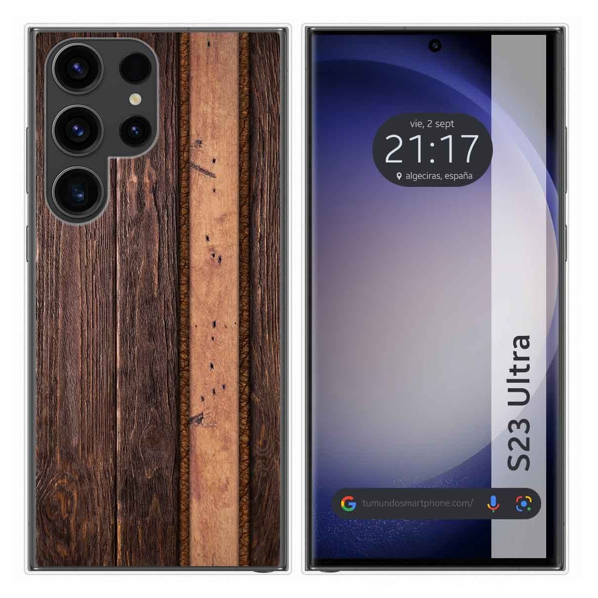 Funda Silicona para Samsung Galaxy S23 Ultra 5G diseño Madera 05 Dibujos