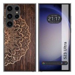 Funda Silicona para Samsung Galaxy S23 Ultra 5G diseño Madera 06 Dibujos